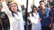 Sara Ali Khan Bhai Ibrahim Ali Khan के साथ Zara Hatke Zara Bachke पर Fans का Reaction देखने पहुंचीं