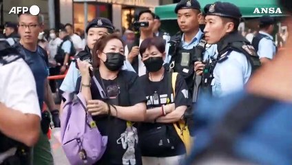 Descargar video: 34esimo anniversario di Piazza Tienanmen, polizia Hong Kong arrestata la leader dell'opposizione 