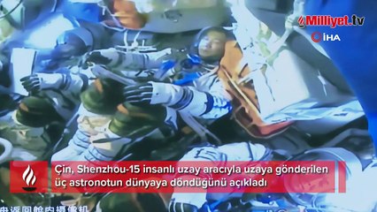 Çinli astronotlar altı ay sonra dünyaya döndü