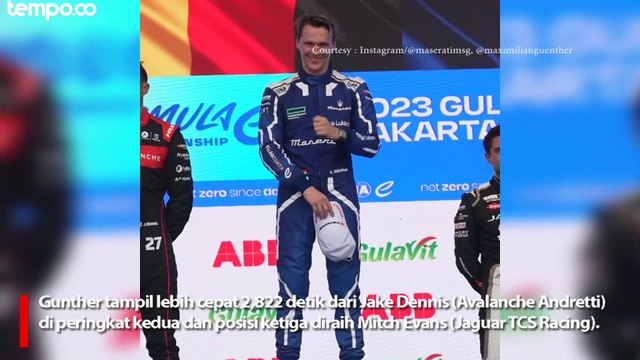 Taklukan Sirkuit Internasional E-Prix Ancol, Maximilian Gunther Juara Seri ke-11 Formula E