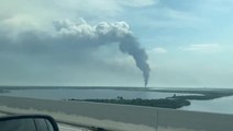 Smoke seen for miles after crude oil fire at Louisiana refinery