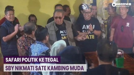 Safari Politik ke Tegal, SBY Nikmati Sate Kambing Muda