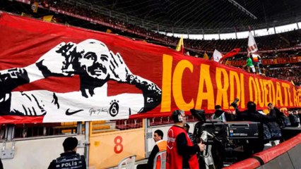 Bannière des fans de Galatasaray à Icardi ! Ses yeux seront fixés sur cet article tout au long du match.