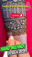 very beautiful hand mehndi design lady fashion styles