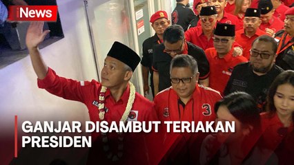 Begini Sambutan Peserta Konsolidasi DPD PDIP di Jakarta saat Ganjar Tiba di Lokasi