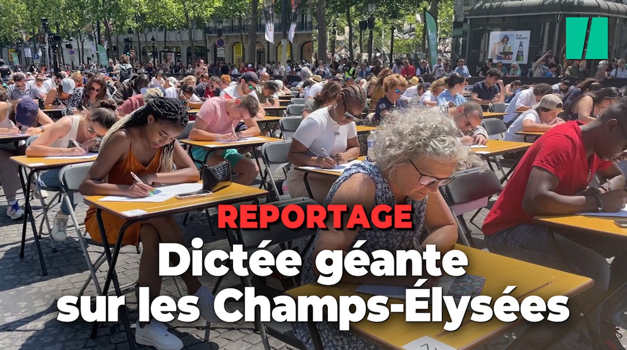 On a interrogé ces participants à la dictée géante sur les Champs-Élysées