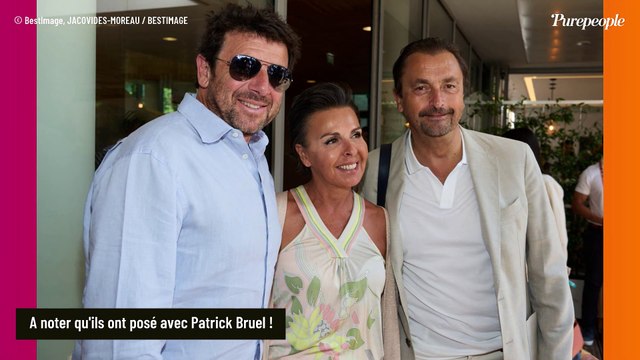 Roland-Garros 2023 : Henri Leconte très amoureux de sa belle Maria, Anne-Sophie Lapix et Estelle Denis radieuses