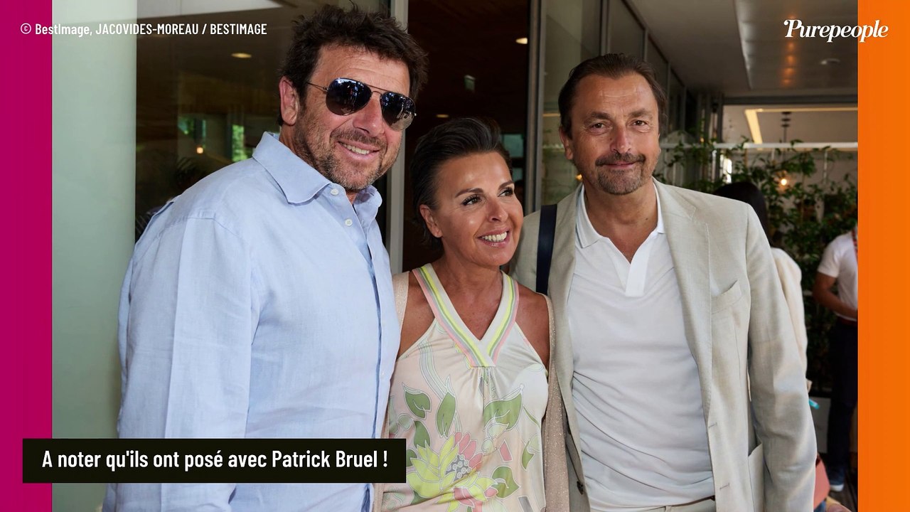 Roland-Garros 2023 : Henri Leconte très amoureux de sa belle Maria, Anne-Sophie Lapix et Estelle Denis radieuses