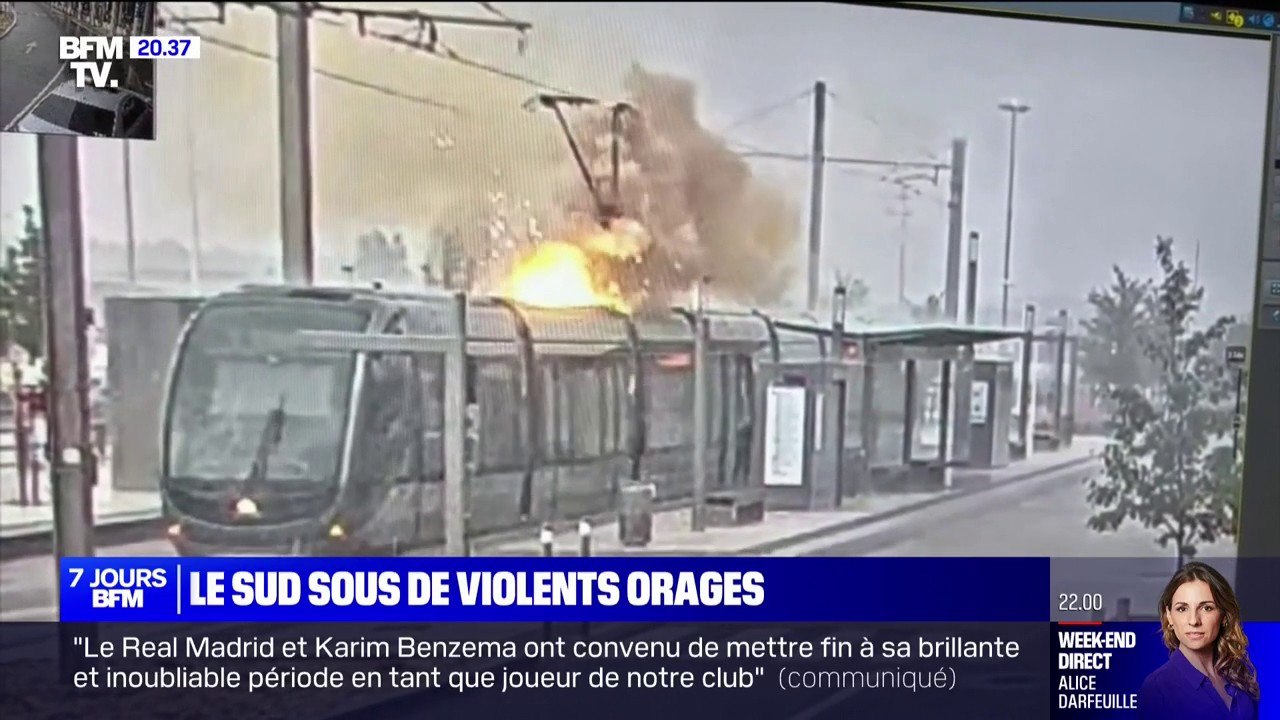 Grêle, foudre: le sud de la France a été la cible de violents orages