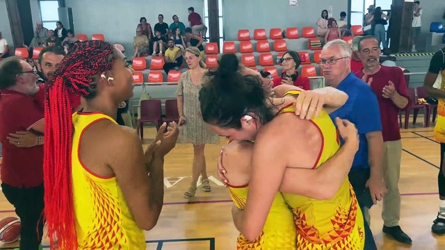 Images maritima: la joie et l'émotion des basketteuses de Martigues championnes de France