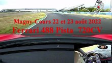 Ferrari 488 Pista 720CV / Magny-cours août 2022