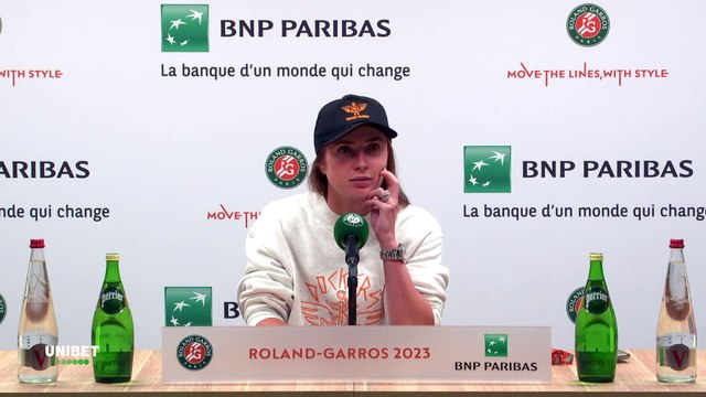 Roland-Garros 2023 - Elina Svitolina : I would like to speak French! I've been with Gaël (Monfils) for more than 5 years, I didn't expect that to happen this year anyway