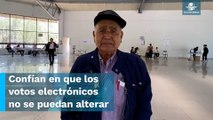 “Nada más escoge uno al candidato, partido y punto”, por primera vez votan en casilla electrónica