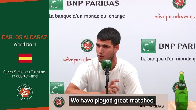 Alcaraz feels Tsitsipas' game suits him