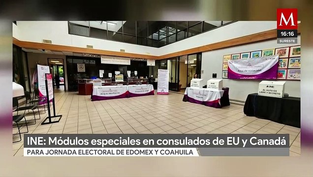 INE habilita módulos especiales en Consulados de Estados Unidos y Canadá