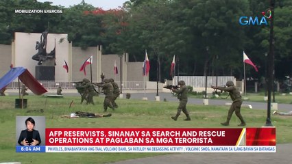 AFP reservists, sinanay sa search and rescue operations at paglaban sa mga terorista | UB
