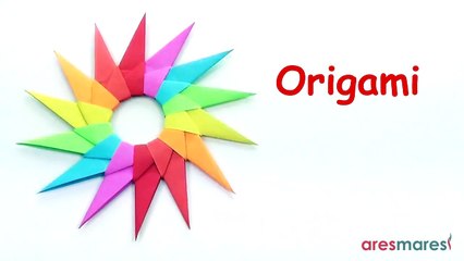Origami Spiky Star (very easy - modular)
