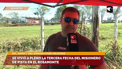 Se vivió a pleno la tercera fecha del misionero de pista en el Rosamonte