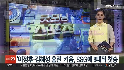 '이정후·김혜성 홈런포' 키움, SSG에 8패뒤 첫승