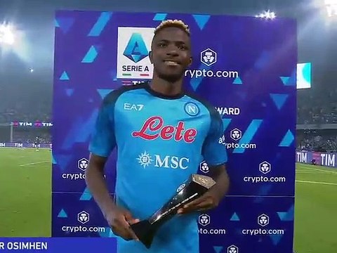 Napoli-Sampdoria 2-0 4/6/23 intervista post-partita Victor Osimhen