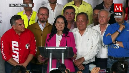 Alejandra Del Moral da mensaje tras el cierre de casillas en Edomex