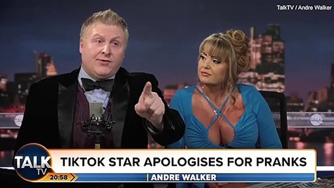 'Completely justified': Viewers praise TalkTV host for throwing TikTok tearaway Mizzy off the news channel in row over 'threatening fellow guest' - but the prankster says he 'didn't even do anything' and was 'just thinking about her question'