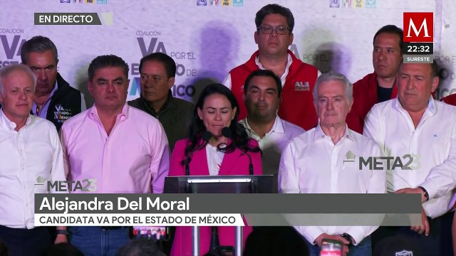 Alejandra Del Moral acepta derrota ante Delfina Gómez por la gubernatura del Estado de México