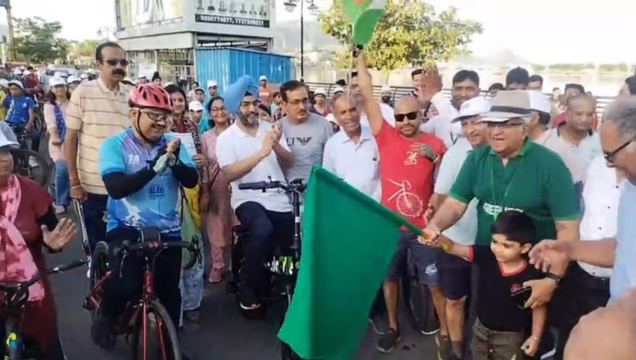 Environment Day: अजमेराइट्स ने चलाई साइकिल, लगा...