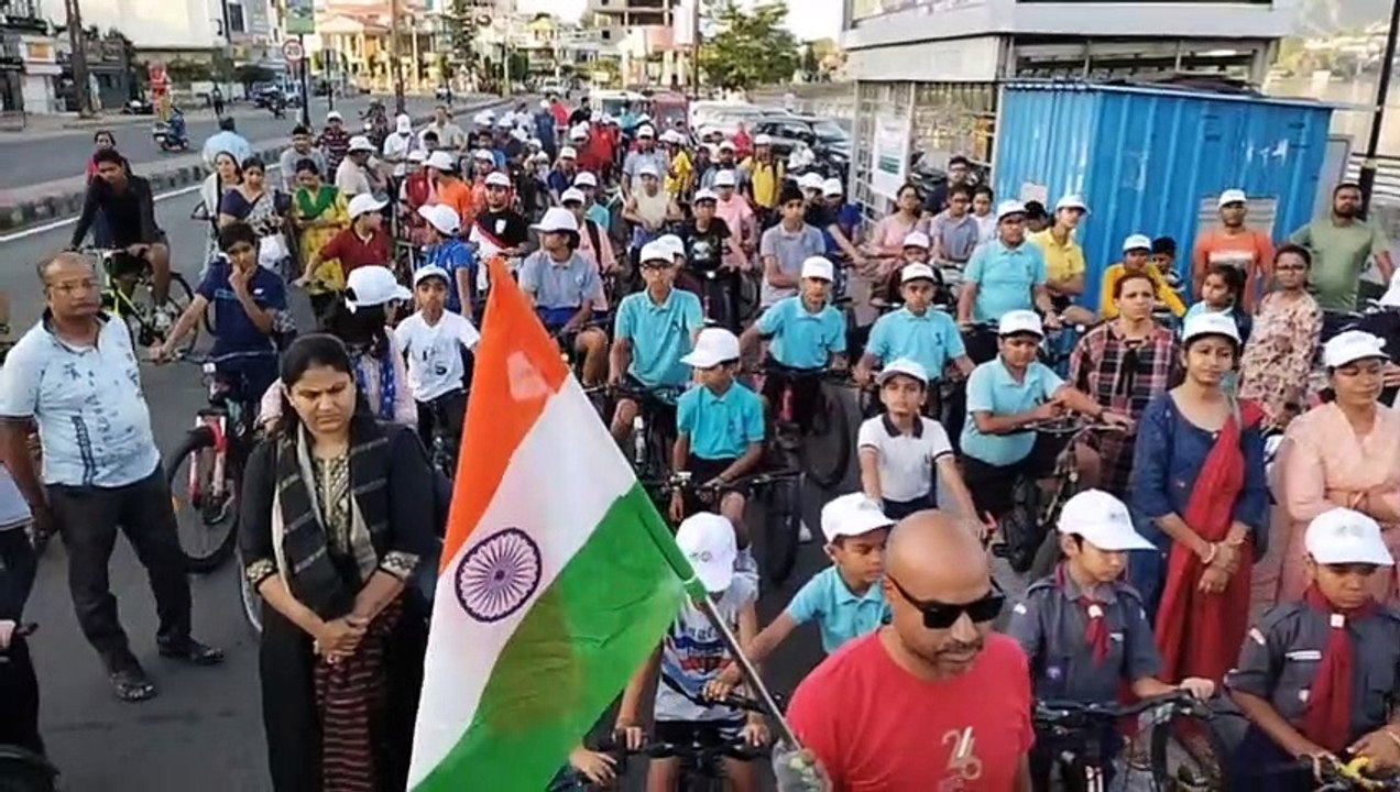 Environment Day: अजमेराइट्स ने चलाई साइकिल, लगा...