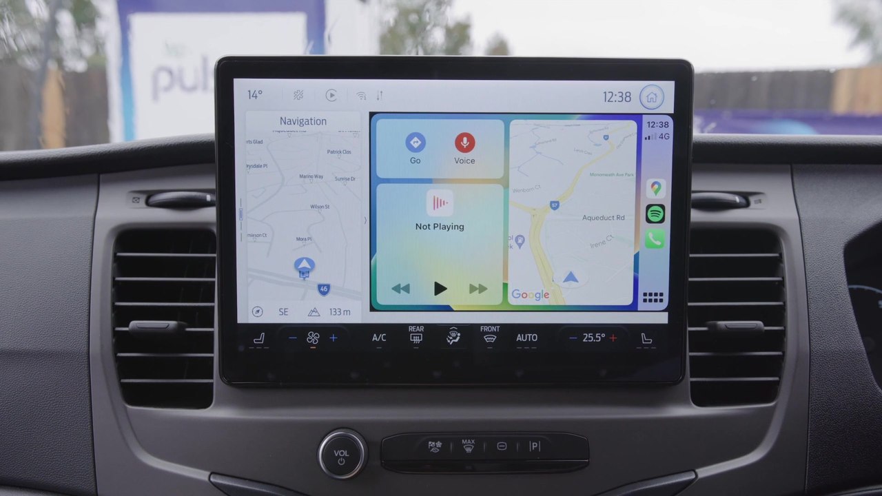 All-Electric Ford E-Transit - Infotainment System