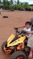 funny kid videos riding a three-wheeled motorcycle #funnyreels #funnyreelsvideo #funnyvideos #funnyvideosdaily #funnyvideo #videolucu #kidcute