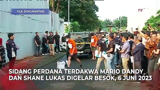 Besok! Sidang Perdana Mario Dandy dan Shane Lukas Digelar Secara Terbuka