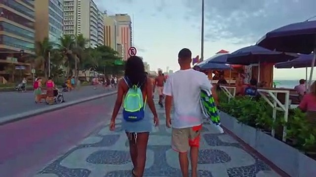 Leblon Beach Boardwalk — Rio de Janeiro, Brazil 【4K】-002