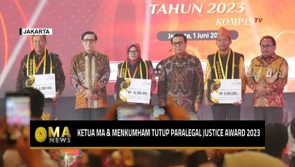 Ketua MA dan Menkumham Resmi Tutup Acara Paralegal Justice Award 2023 - MA NEWS