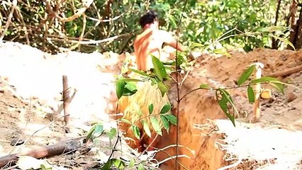 Bushman Build Strange Underground House