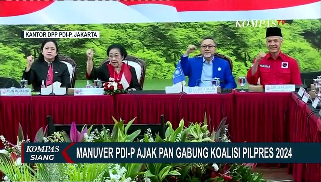 Manuver PDI Perjuangan Ajak PAN Gabung Koalisi Pilpres 2024