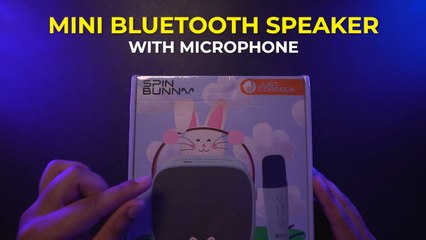 Mini Karaoke Bluetooth Speaker Unboxing (Spin Bunny) #gizbotdiscovers