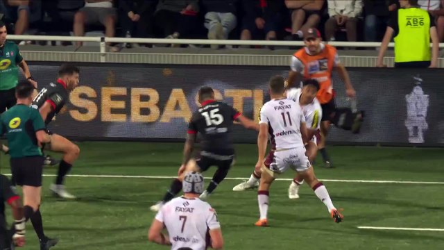 TOP 14 - Essai de Madosha TAMBWE (UBB) - LOU Rugby - Union Bordeaux Bègles - Saison 2022-2023