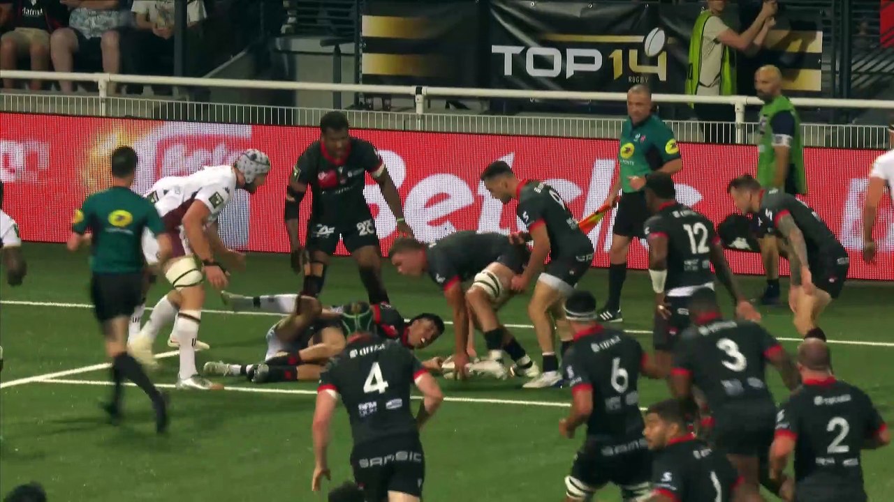 TOP 14 - Essai de Josua TUISOVA (LOU) - LOU Rugby - Union Bordeaux Bègles - Saison 2022-2023