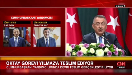 Cérémonie de remise à Beştepe ! Le vice-président Cevdet Yılmaz a succédé à Fuat Oktay