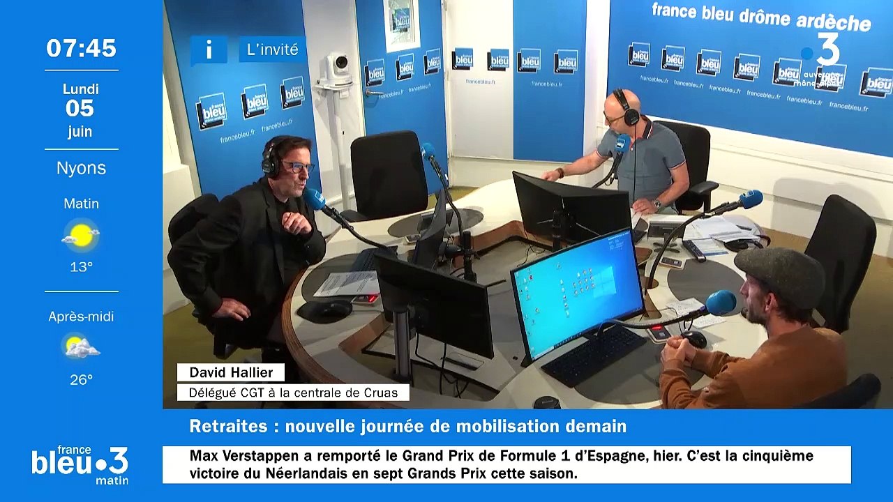 David Hallier, délégué CGT à la centrale nucléaire de Cruas en Ardèche