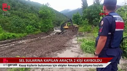 Amasya'da sel sularına kapılan iki kişiden biri ölü bulundu