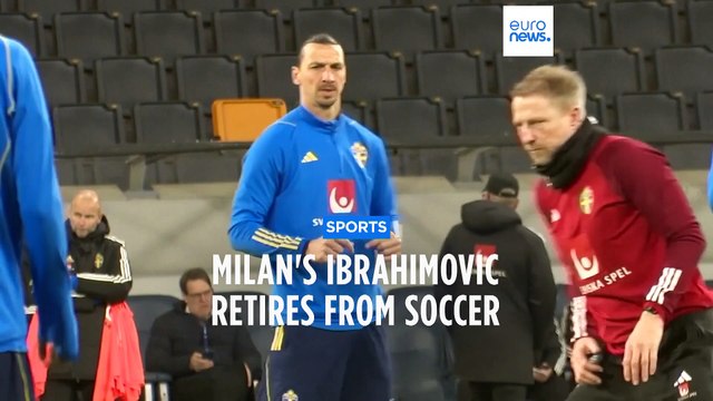Milan striker Zlatan Ibrahimovic announces retirement from football