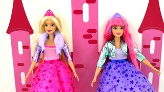 Diana and Roma play with Barbie Toys from Barbie Princess Adventure