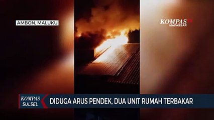 Diduga Arus Pendek, Dua Unit Rumah Terbakar