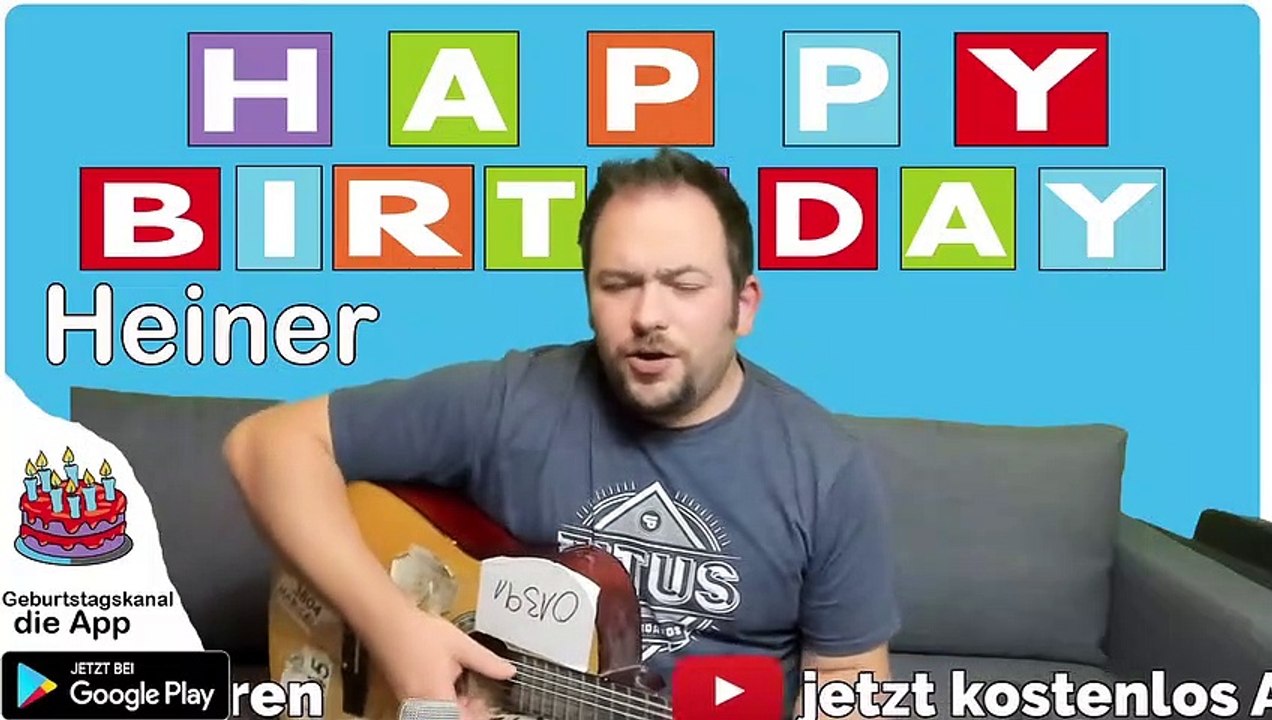 Happy Birthday, Heiner! Geburtstagsgrüße an Heiner