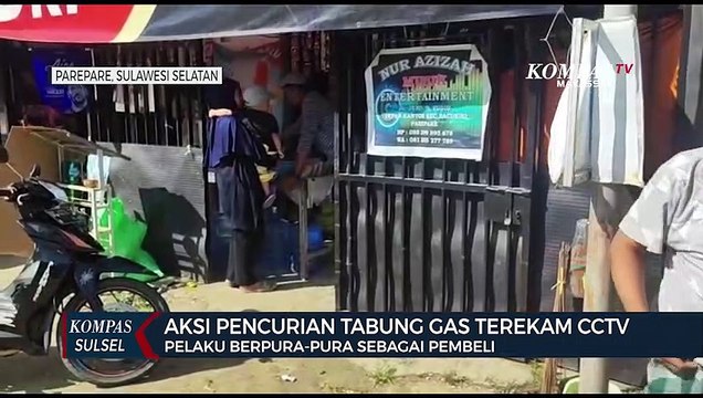 Aksi Pencurian Tabung Gas Terekam CCTV, ini Modus Pelaku..