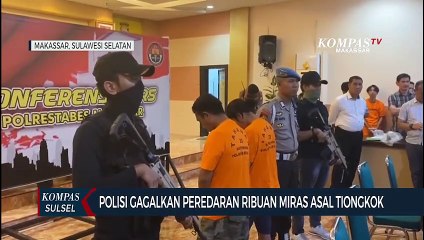 Polisi Gagalkan Peredaran Ribuan Miras Asal Tiongkok