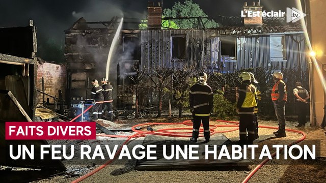 Incendie en pleine nuit à La Chapelle-Saint-Luc