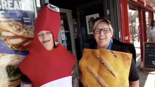 National Sausage Roll Day at Greggs in Armley